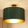 Brilagi - Lampadario a plafone BOSTON ROLLER 1xE27/15W/230V diametro 45 cm paglia verde/oro