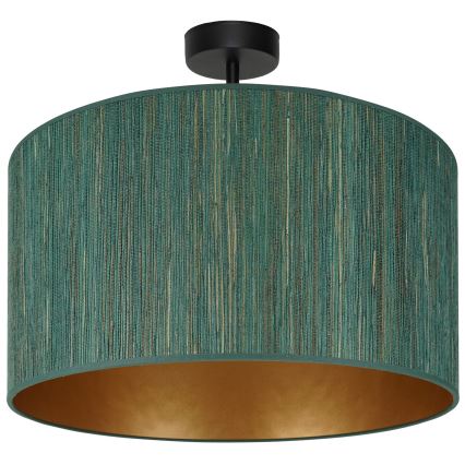 Brilagi - Lampadario a plafone BOSTON ROLLER 1xE27/15W/230V diametro 45 cm paglia verde/oro