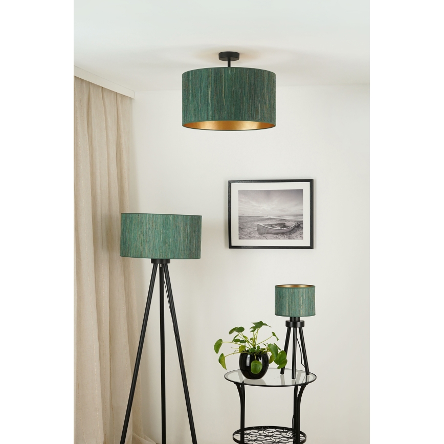 Brilagi - Lampadario a plafone BOSTON ROLLER 1xE27/15W/230V diametro 45 cm paglia verde/oro