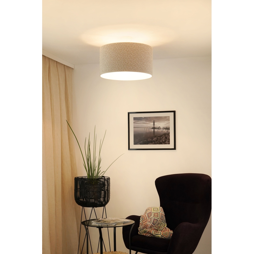 Brilagi - Lampadario a plafone BOUCLE ROLLER 1xE27/15W/230V diametro 45 cm color crema