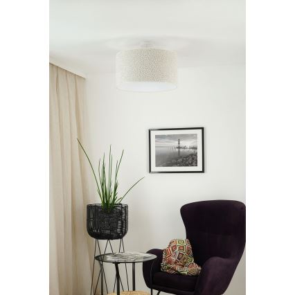 Brilagi - Lampadario a plafone BOUCLE ROLLER 1xE27/15W/230V diametro 45 cm color crema