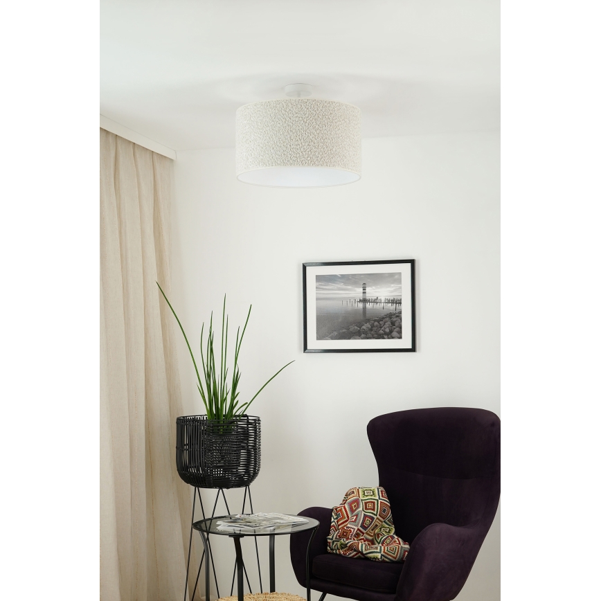 Brilagi - Lampadario a plafone BOUCLE ROLLER 1xE27/15W/230V diametro 45 cm color crema