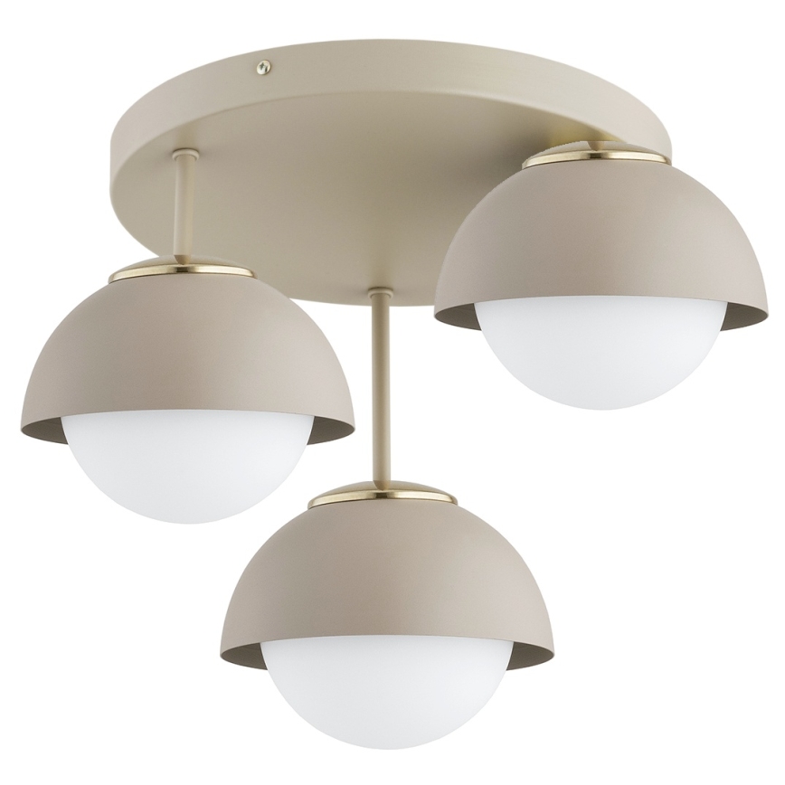 Brilagi - Lampadario a plafone COSMO 3xE27/60W/230V beige/oro