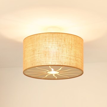 Brilagi - Lampadario a plafone COUNTRY ROLLER 1xE27/15W/230V diametro 45 cm beige
