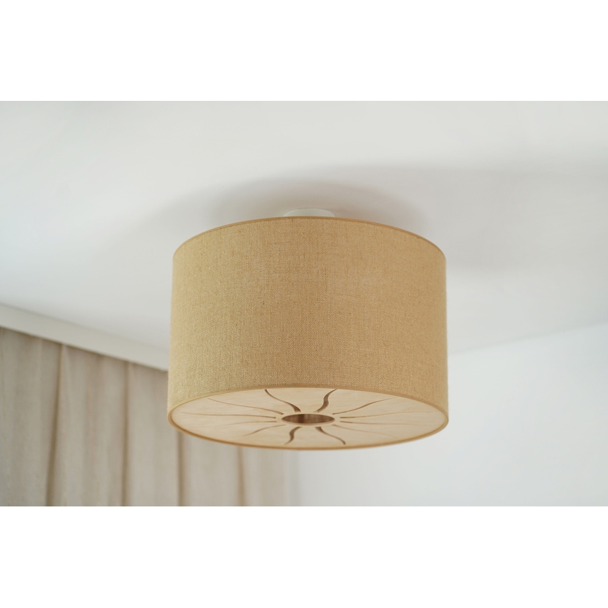 Brilagi - Lampadario a plafone COUNTRY ROLLER 1xE27/15W/230V diametro 45 cm beige