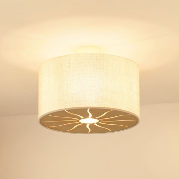 Brilagi - Lampadario a plafone COUNTRY ROLLER 1xE27/15W/230V diametro 45 cm color crema