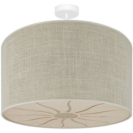 Brilagi - Lampadario a plafone COUNTRY ROLLER 1xE27/15W/230V diametro 50 cm color crema