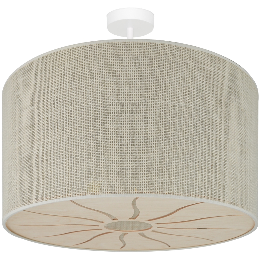 Brilagi - Lampadario a plafone COUNTRY ROLLER 1xE27/15W/230V diametro 50 cm color crema
