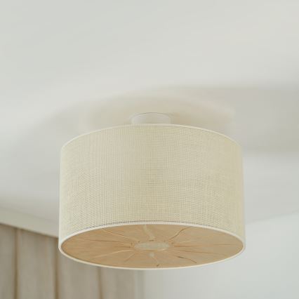 Brilagi - Lampadario a plafone COUNTRY ROLLER 1xE27/15W/230V diametro 50 cm color crema