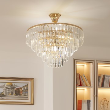 Brilagi - Lampadario a plafone CRYSTAL 5xE14/40W/230V oro