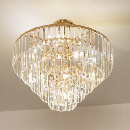 Brilagi - Lampadario a plafone CRYSTAL 5xE14/40W/230V oro