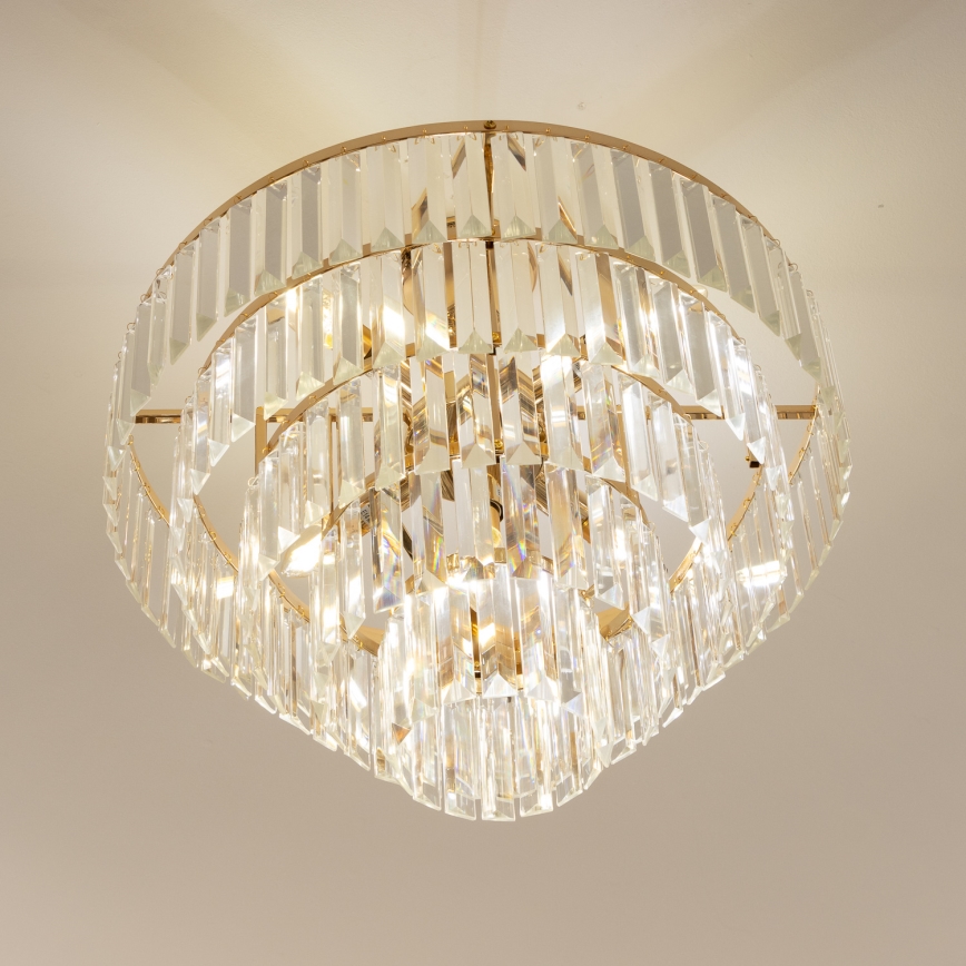 Brilagi - Lampadario a plafone CRYSTAL 5xE14/40W/230V oro