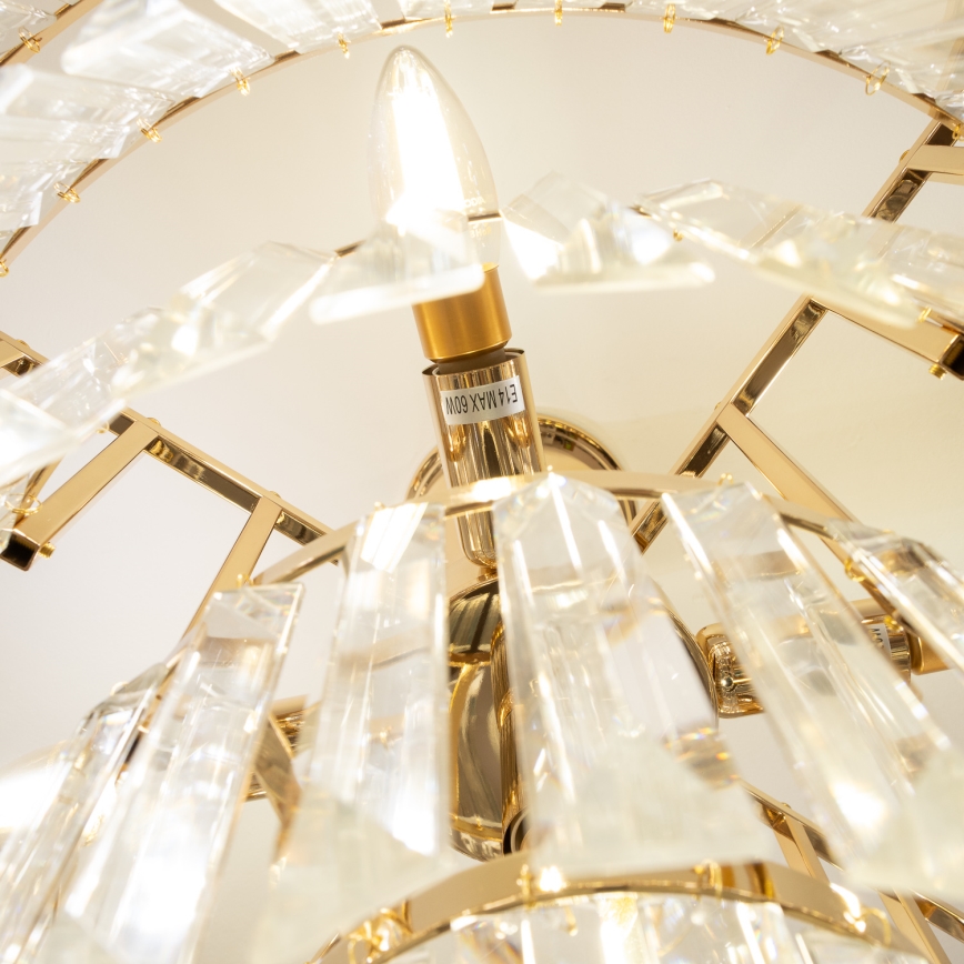 Brilagi - Lampadario a plafone CRYSTAL 5xE14/40W/230V oro