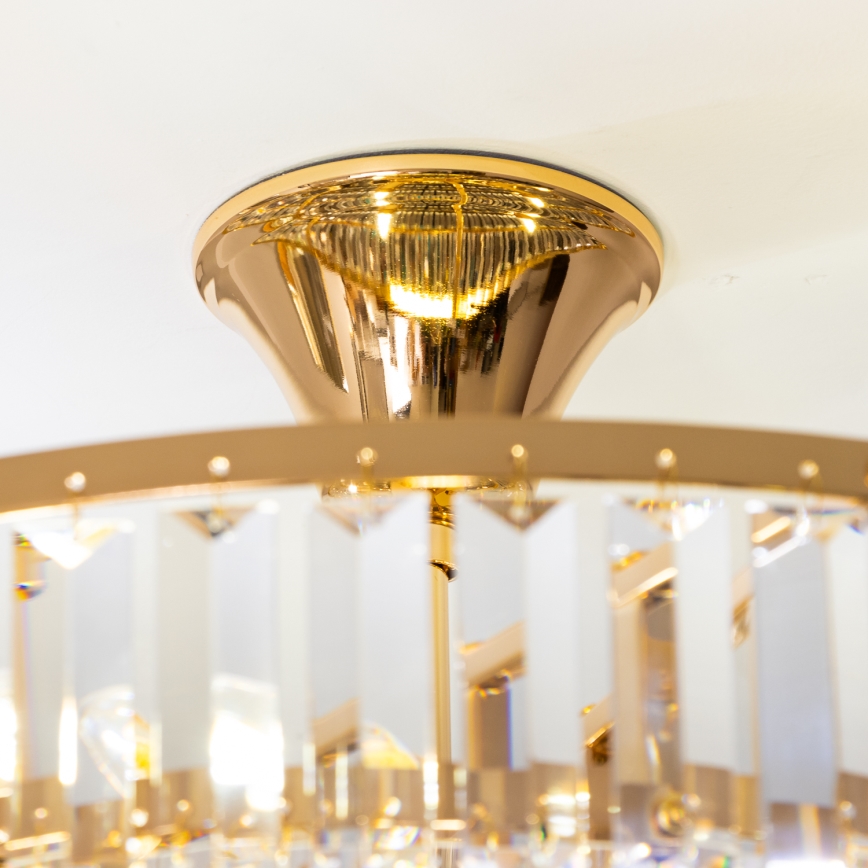 Brilagi - Lampadario a plafone CRYSTAL 5xE14/40W/230V oro