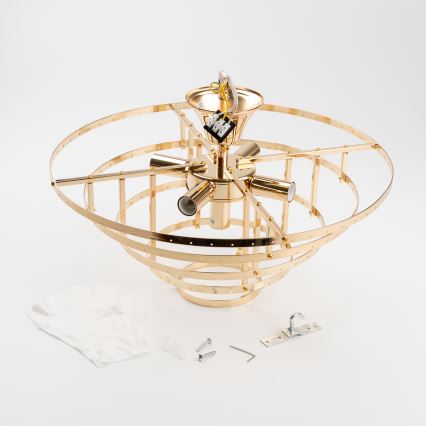 Brilagi - Lampadario a plafone CRYSTAL 5xE14/40W/230V oro