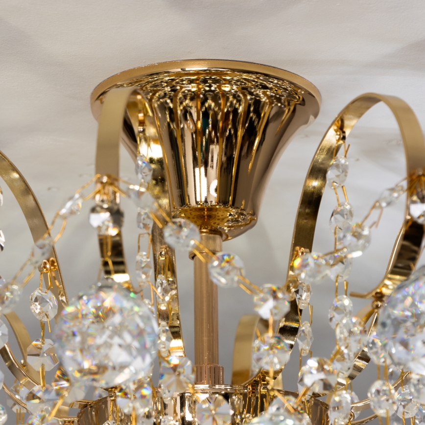 Brilagi - Lampadario a plafone CRYSTAL 6xE14/60W/230V oro
