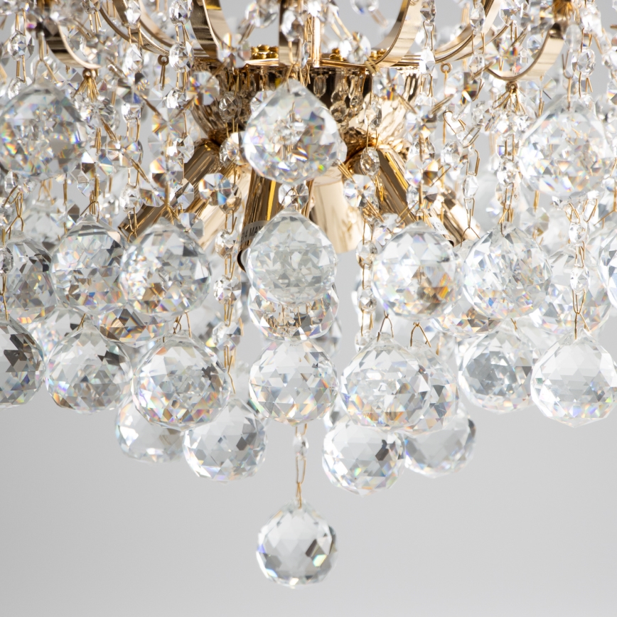 Brilagi - Lampadario a plafone CRYSTAL 6xE14/60W/230V oro
