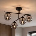 BRILAGI - Lampadario a plafone DIOR 4xE27/60W/230V nero/grigio fumo