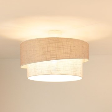 Brilagi - Lampadario a plafone DOVER SHINE 1xE27/15W/230V diametro 50 cm grigio/color crema