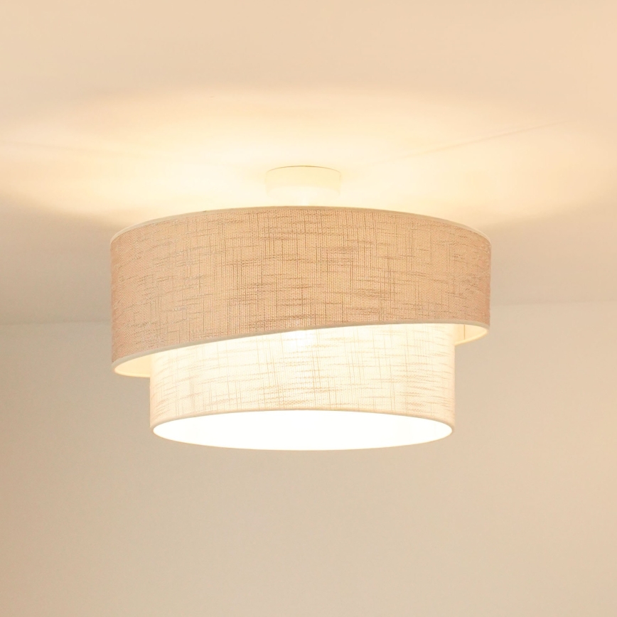Brilagi - Lampadario a plafone DOVER SHINE 1xE27/15W/230V diametro 50 cm grigio/color crema