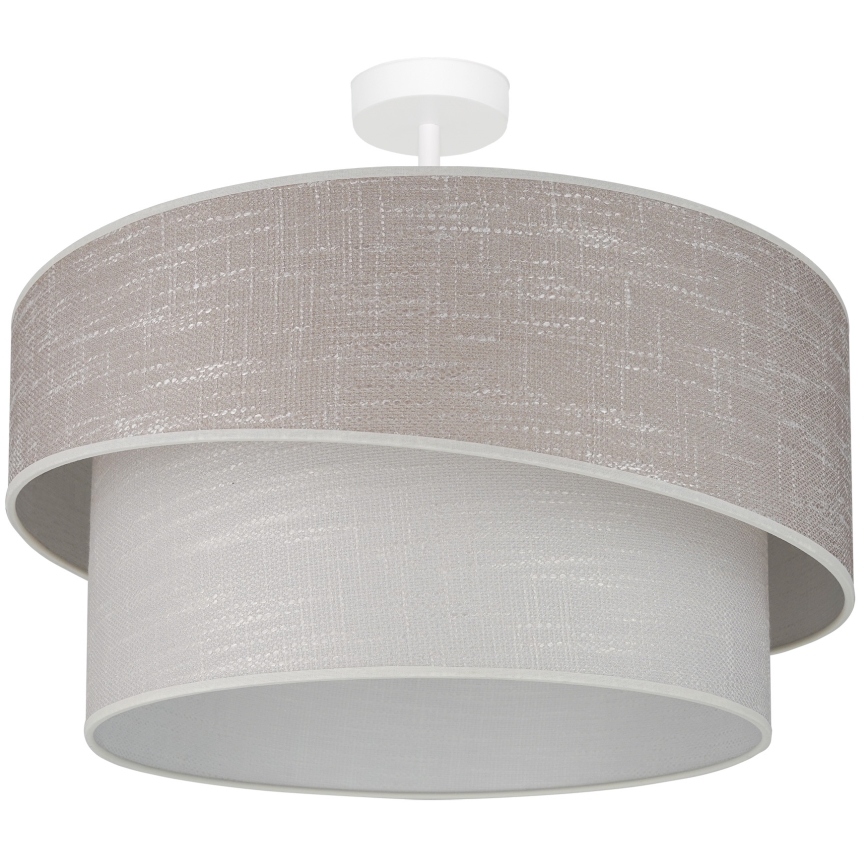 Brilagi - Lampadario a plafone DOVER SHINE 1xE27/15W/230V diametro 50 cm grigio/color crema
