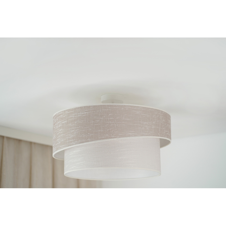 Brilagi - Lampadario a plafone DOVER SHINE 1xE27/15W/230V diametro 50 cm grigio/color crema