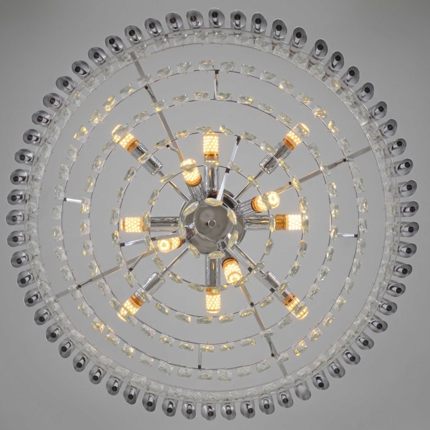 BRILAGI - Lampadario a plafone ECLIPSE 12xE14/10W/230V Ø 78 cm argento