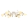 Brilagi - Lampadario a plafone FLORA 6xE14/60W/230V oro/color crema/patina
