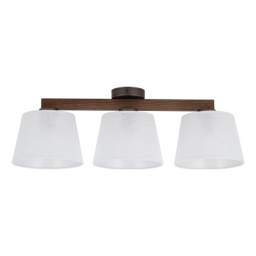Brilagi - Lampadario a plafone LATTE 3xE27/15W/230V pino/bianco