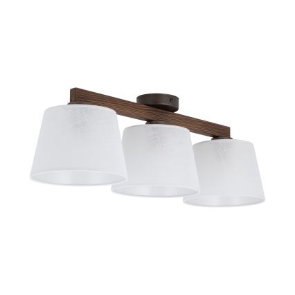 Brilagi - Lampadario a plafone LATTE 3xE27/15W/230V pino/bianco