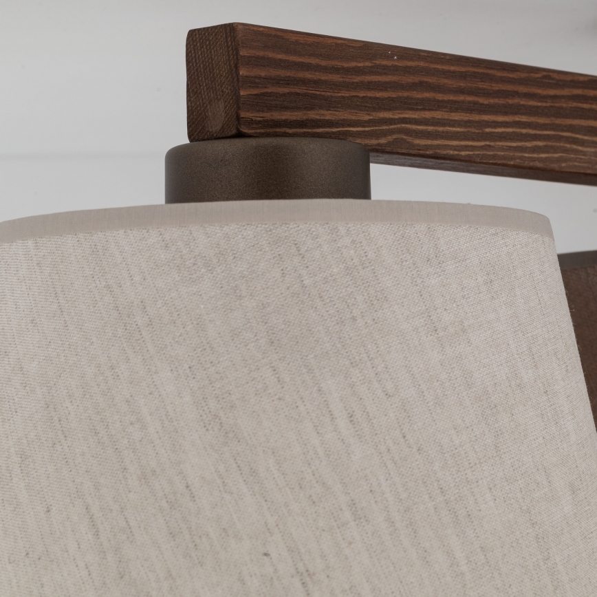 Brilagi - Lampadario a plafone LATTE 3xE27/15W/230V pino/bianco