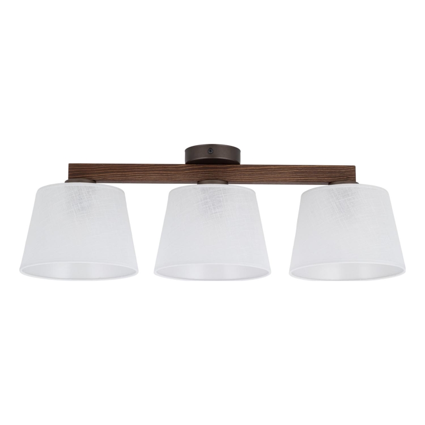 Brilagi - Lampadario a plafone LATTE 3xE27/60W/230V pino/bianco