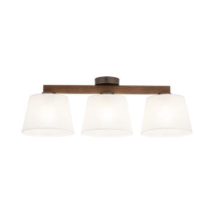 Brilagi - Lampadario a plafone LATTE 3xE27/60W/230V pino/bianco
