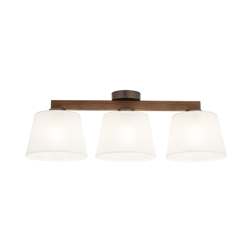 Brilagi - Lampadario a plafone LATTE 3xE27/60W/230V pino/bianco