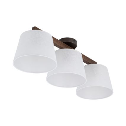 Brilagi - Lampadario a plafone LATTE 3xE27/60W/230V pino/bianco