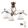 Brilagi - Lampadario a plafone LED ANTICO 3xE27/60W/230V patina di bronzo