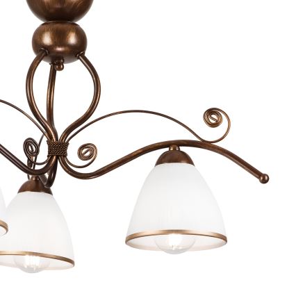 Brilagi - Lampadario a plafone LED ANTICO 3xE27/60W/230V patina di bronzo