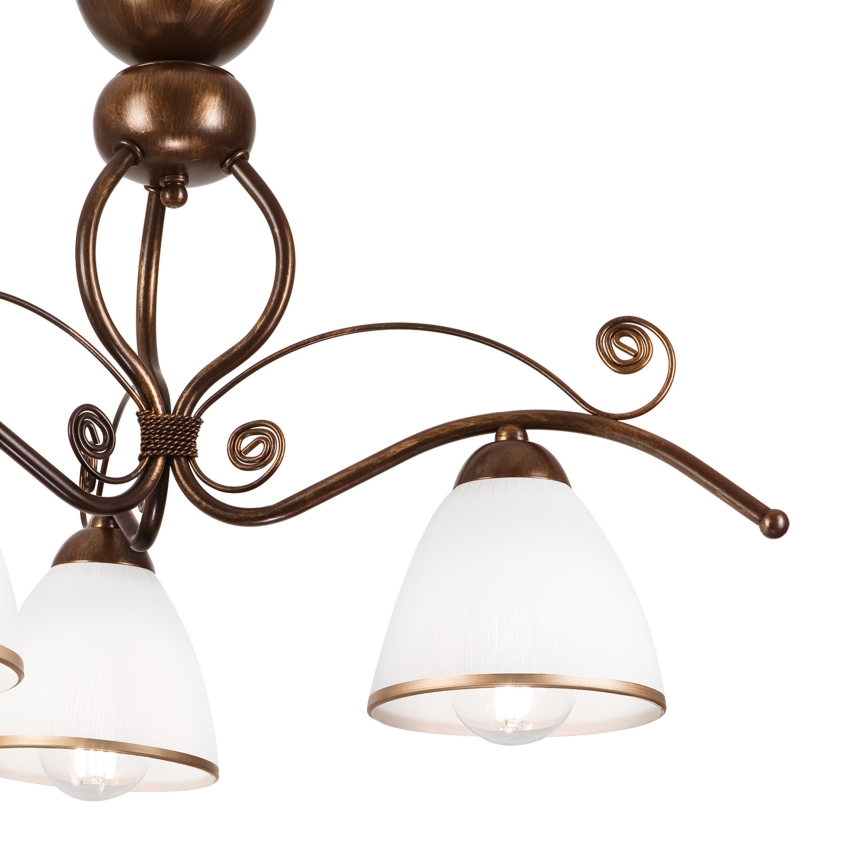 Brilagi - Lampadario a plafone LED ANTICO 3xE27/60W/230V patina di bronzo