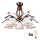 Brilagi - Lampadario a plafone LED ANTICO 5xE27/60W/230V patina di bronzo