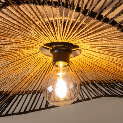 Brilagi - lampadario a plafone LED CERIA BOHO 1xE27/40W/230V Ø 50 cm nero/marrone