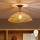 Brilagi - Lampadario a plafone LED CERIA BOHO 1xE27/60W/230V Ø 50 cm nero/marrone