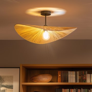 Brilagi - Lampadario a plafone LED CERIA BOHO 1xE27/60W/230V Ø 60 cm nero/beige