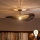Brilagi - Lampadario a plafone LED CERIA BOHO 1xE27/60W/230V Ø 80 cm nero/marrone