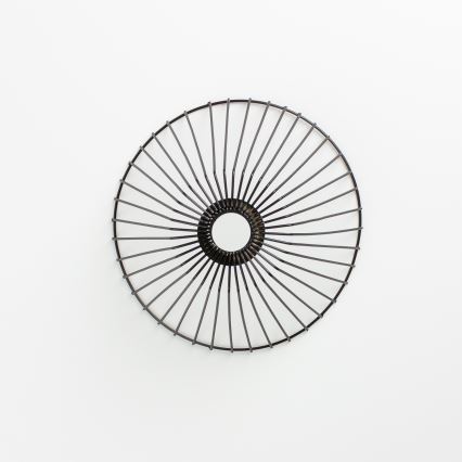 Brilagi - Lampadario a plafone LED CERIA WIRE 1xE27/40W/230V Ø 30 cm nero/rovere