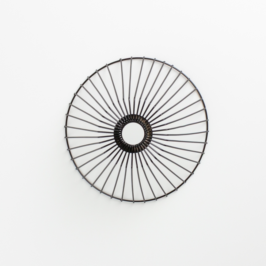 Brilagi - Lampadario a plafone LED CERIA WIRE 1xE27/40W/230V Ø 30 cm nero/rovere