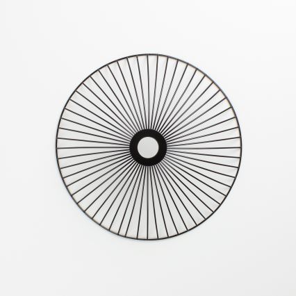 Brilagi - Lampadario a plafone LED CERIA WIRE 1xE27/40W/230V Ø 38 cm nero/rovere