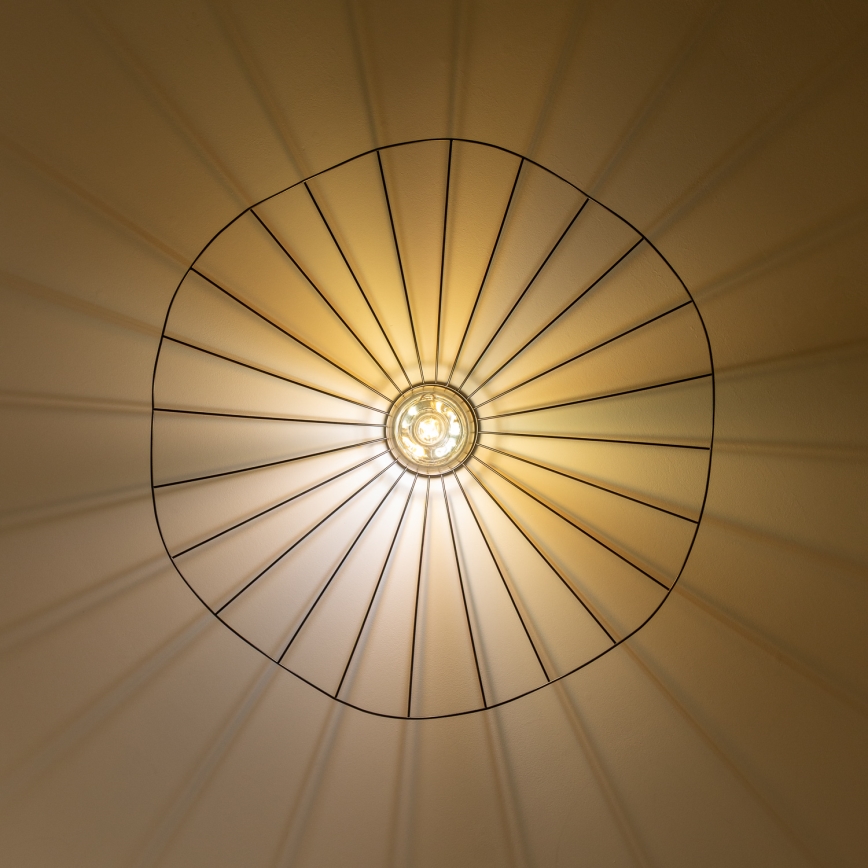 Brilagi - Lampadario a plafone LED CERIA WIRE 1xE27/40W/230V Ø 80 cm nero