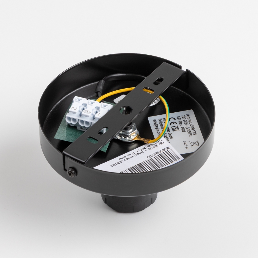 Brilagi - Lampadario a plafone LED CERIA WIRE 1xE27/40W/230V Ø 80 cm nero