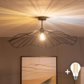 BRILAGI - Lampadario a plafone LED CERIA WIRE 1xE27/60W/230V Ø 80 cm nero