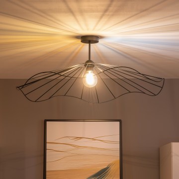 Brilagi - Lampadario a plafone LED CERIA WIRE 1xE27/60W/230V Ø 80 cm nero